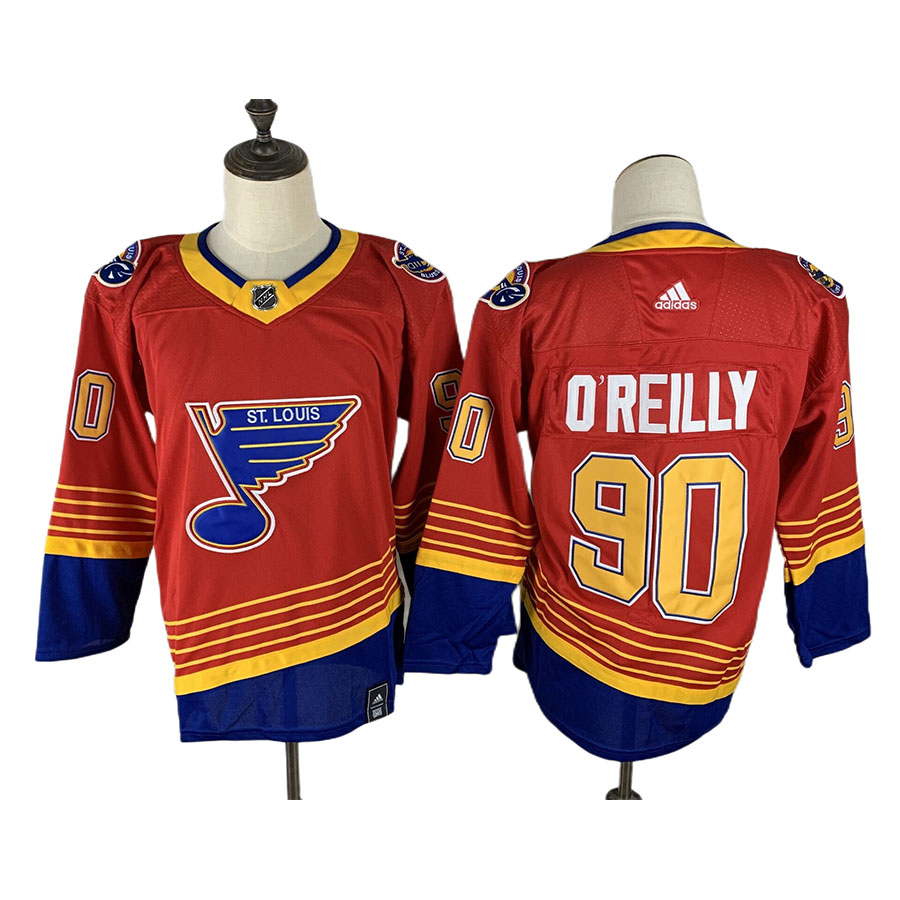 Men's St. Louis Blues Ryan O'Reilly Red Reverse Retro Authentic Player Jersey