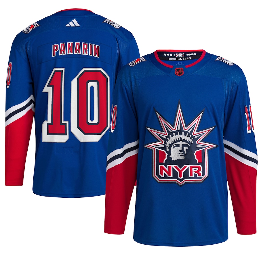 Men's New York Rangers Artemi Panarin Royal Reverse Retro 2.0 Authentic Player Jersey