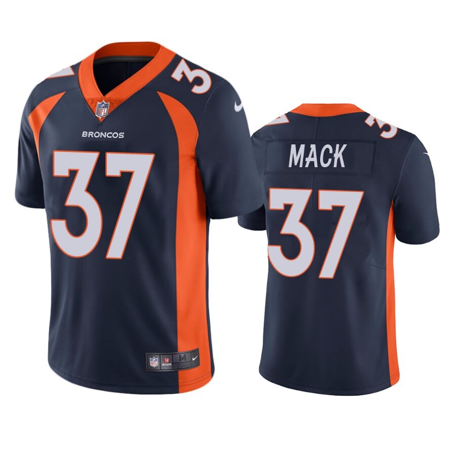 Men's Denver Broncos Marlon Mack Navy Alternate Vapor Limited Jersey