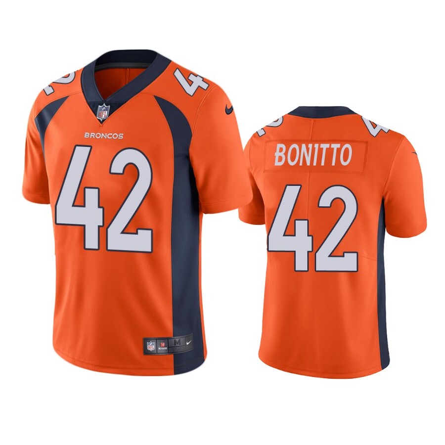 Men's Denver Broncos Nik Bonitto Orange Vapor Limited Jersey