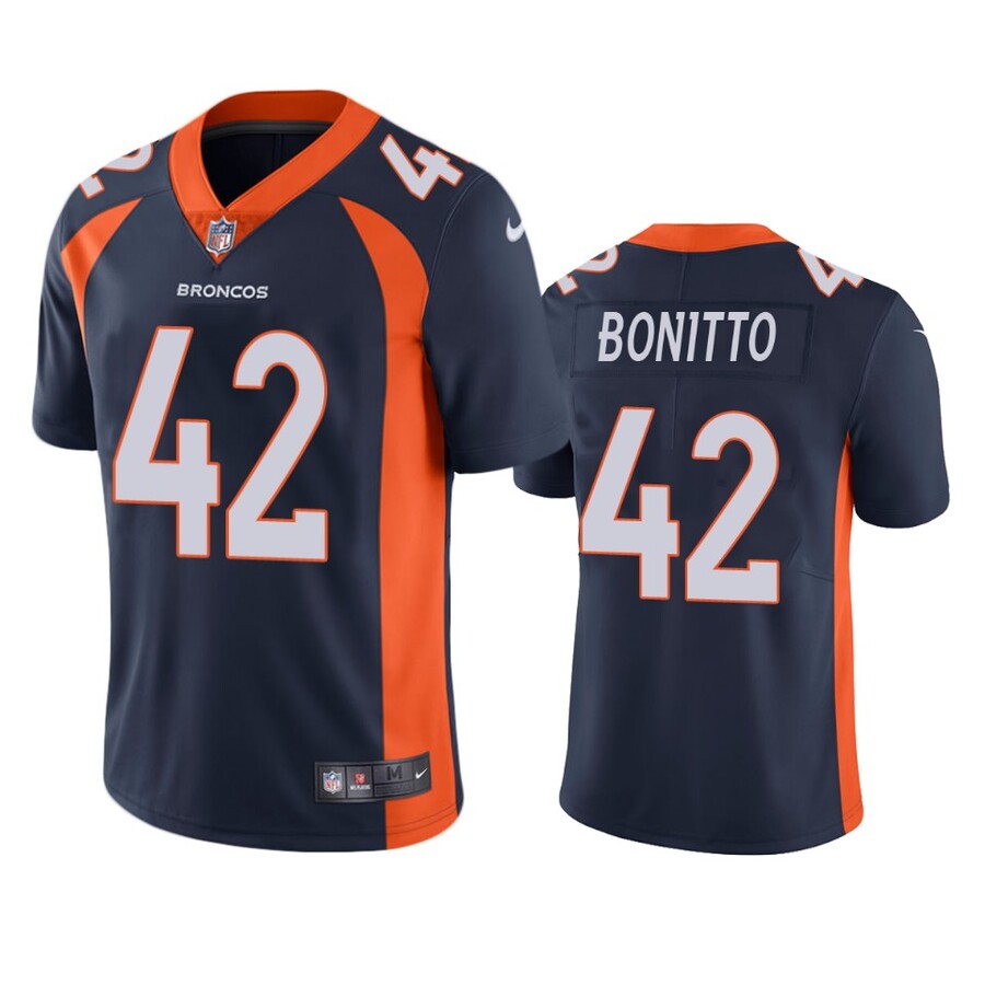 Men's Denver Broncos Nik Bonitto Navy Alternate Vapor Limited Jersey
