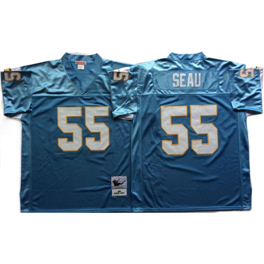 Men's Los Angeles Chargers Junior Seau Mitchell & Ness Powder Blue Throwback Jersey