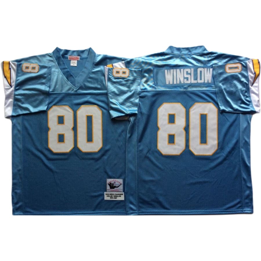 Men's Los Angeles Chargers Kellen Winslow Mitchell & Ness Powder Blue Jersey