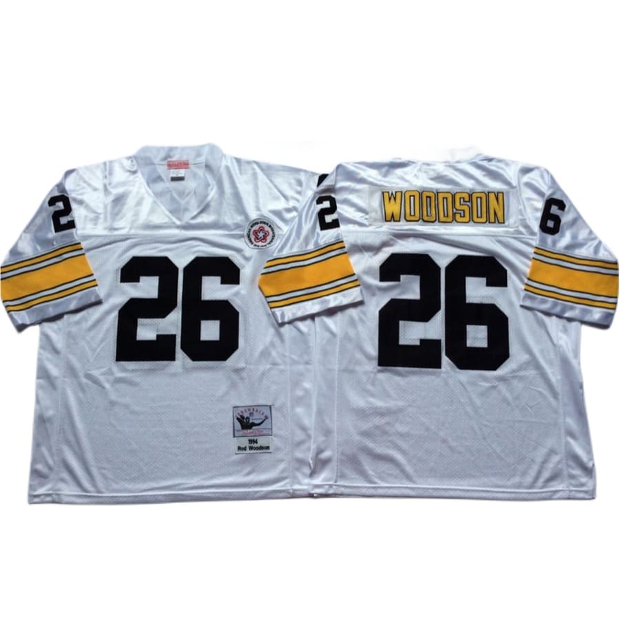 Men's Pittsburgh Steelers Rod Woodson Mitchell & Ness White 1994 Jersey