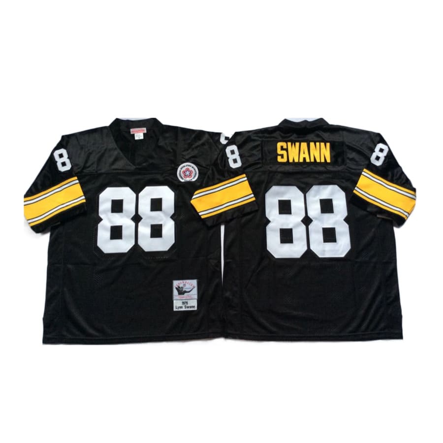 Men's Pittsburgh Steelers Lynn Swann Mitchell & Ness Black 1975 Jersey