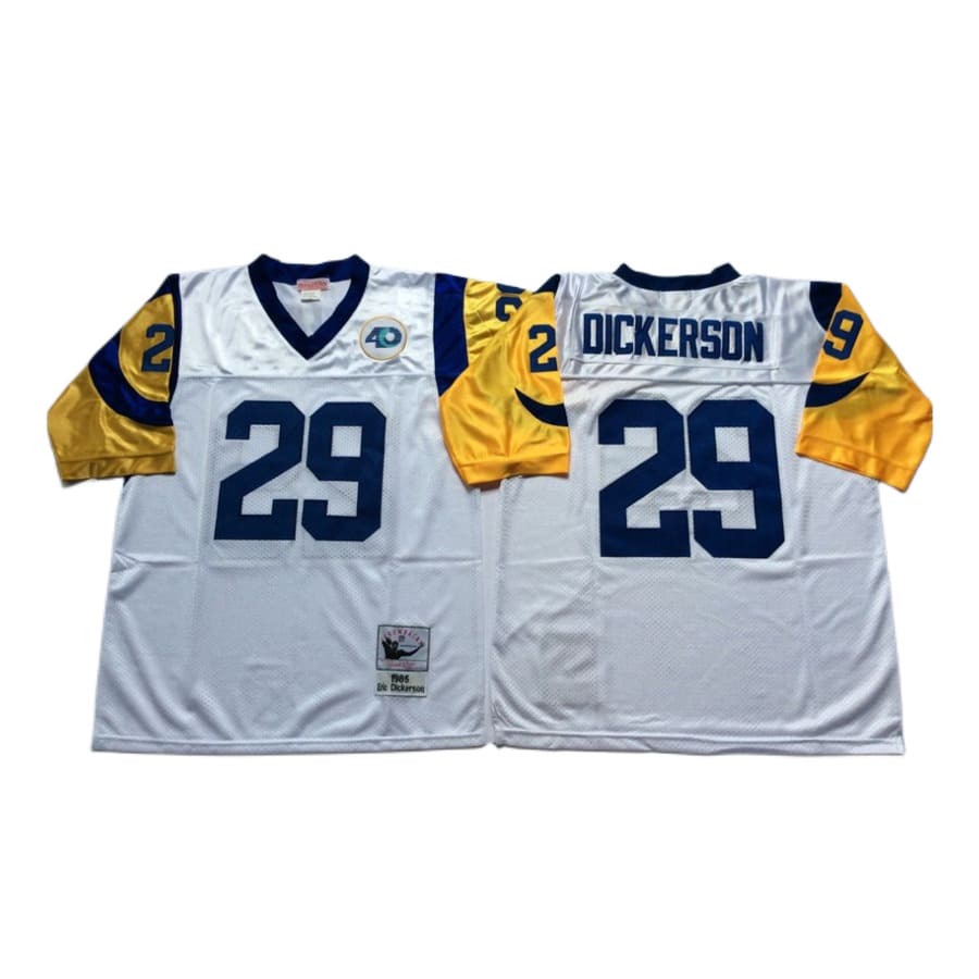 Men's St. Louis Rams Eric Dickerson Mitchell & Ness 1985 White Jersey