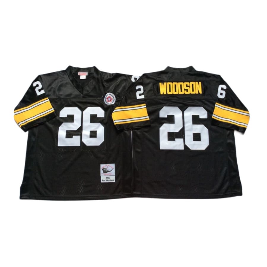 Men's Pittsburgh Steelers Rod Woodson Mitchell & Ness Black 1994 Jersey