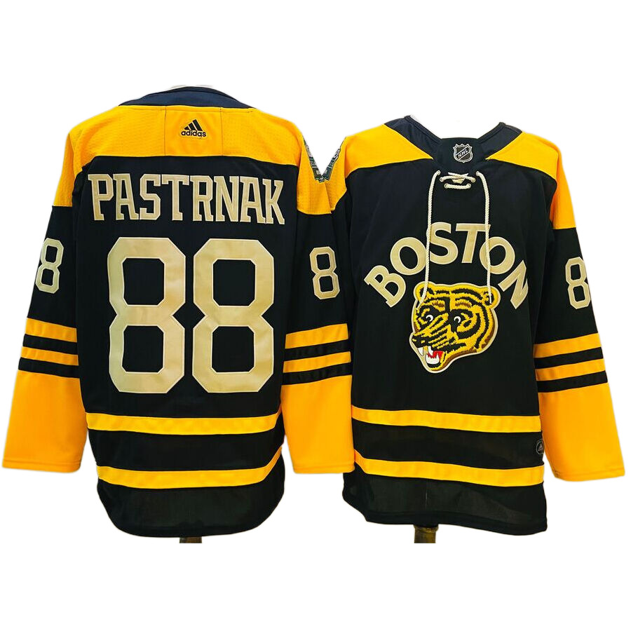 Men's Boston Bruins David Pastrnak Black 2023 Winter Classic Authentic Jersey