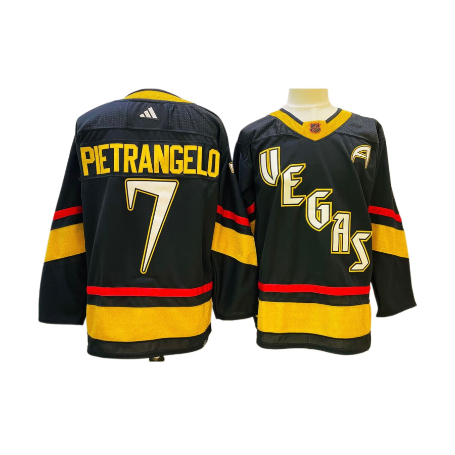 Men's Vegas Golden Knights Alex Pietrangelo Black Special Edition 2.0 Breakaway Authentic Player Jersey