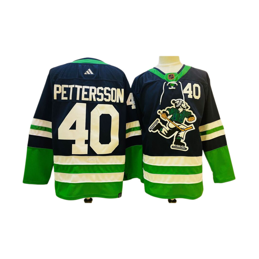 Men's Vancouver Canucks Elias Pettersson Navy Special Edition 2.0 Breakaway Authentic Player Jersey