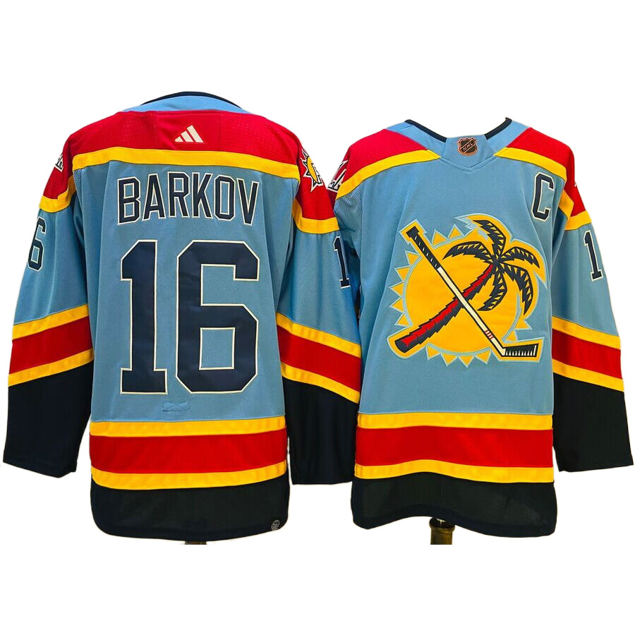 Men's Florida Panthers Aleksander Barkov Light Blue Special Edition 2.0 Premier Jersey
