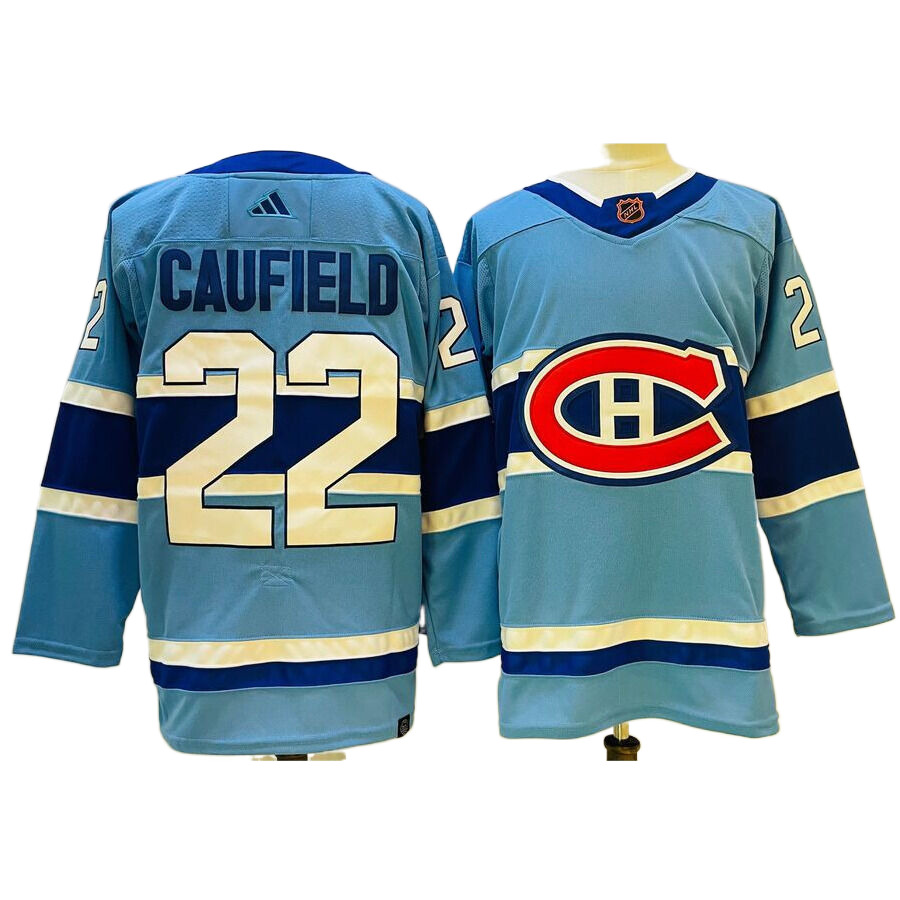 Men's Montreal Canadiens Cole Caufield Light Blue Special Edition 2.0 Premier Jersey