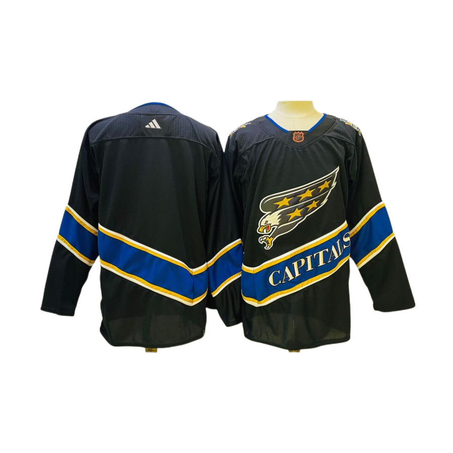 Men's Washington Capitals Blank Black Special Edition 2.0 Breakaway Authentic Player Jersey