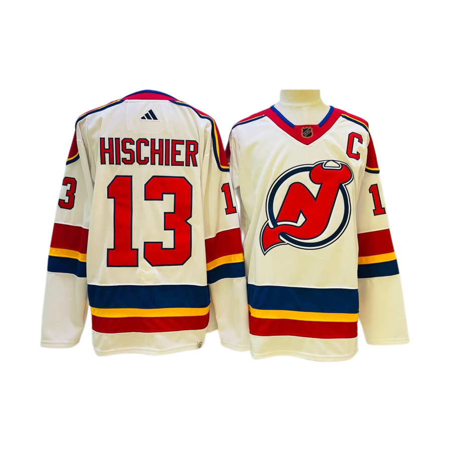 Men's New Jersey Devils Nico Hischier White Special Edition 2.0 Breakaway Authentic Player Jerse