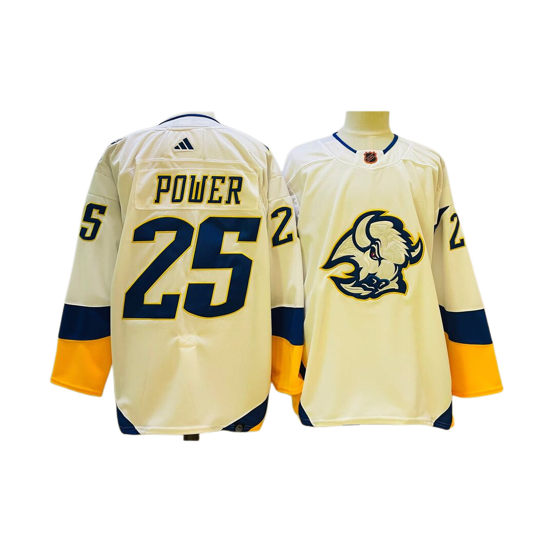 Men's Buffalo Sabres Owen Power White Special Edition 2.0 Premier Jersey
