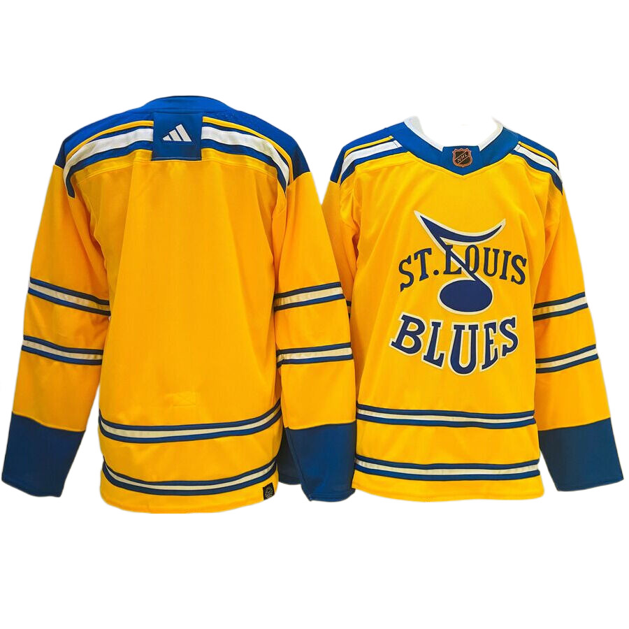 Men's St. Louis Blues Blank Yellow Special Edition 2.0 Breakaway Jersey
