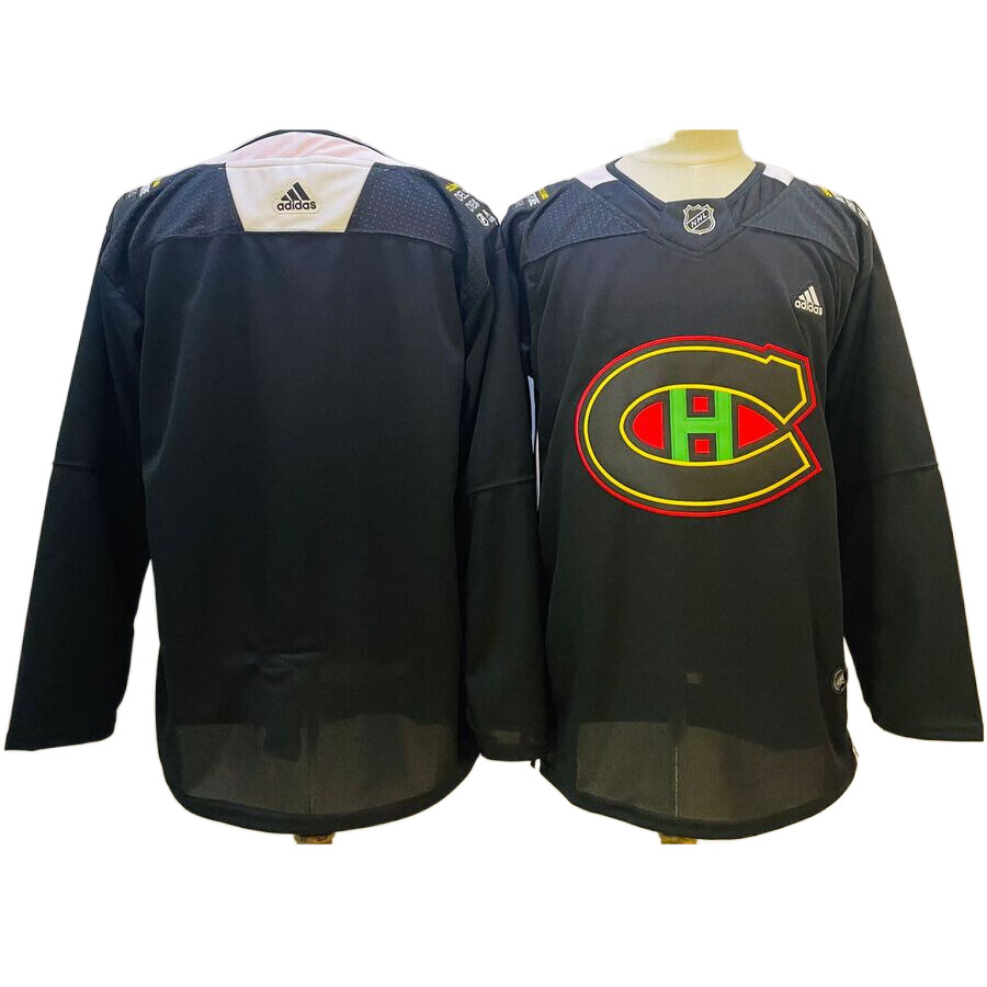 Men's Montreal Canadiens Blank Black 2023 Authentic Player Jersey