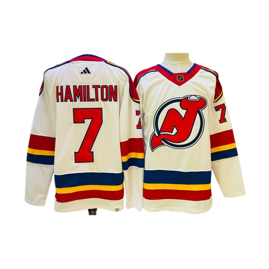 Men's New Jersey Devils Dougie Hamilton White Special Edition 2.0 Breakaway Authentic Player Jerse
