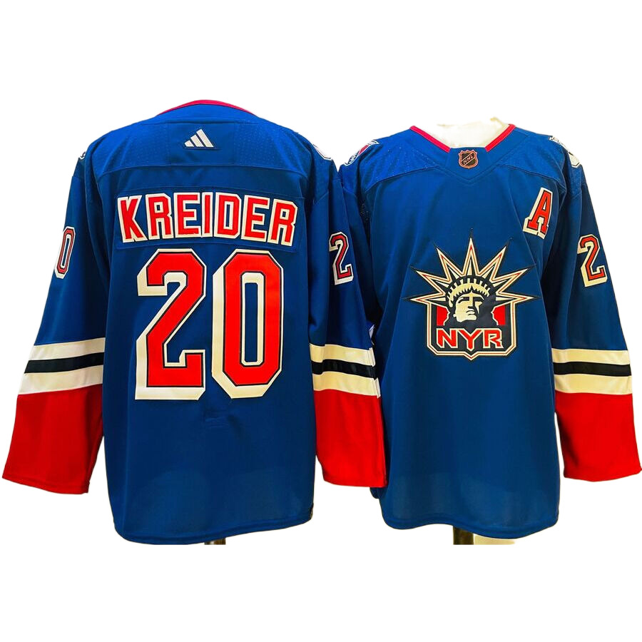 Men's New York Rangers Chris Kreider Royal Special Edition 2.0 Breakaway Authentic Player Jerse
