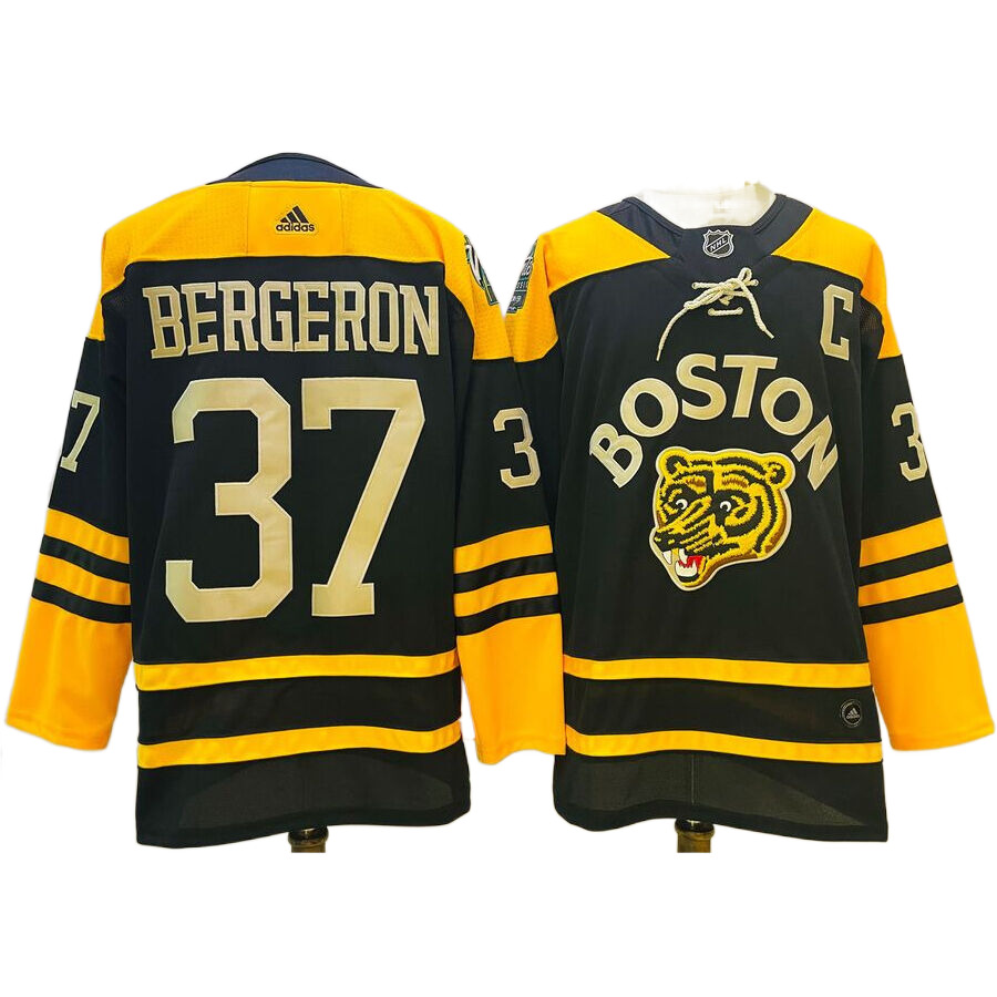 Men's Boston Bruins Patrice Bergeron Black 2023 Winter Classic Authentic Jersey