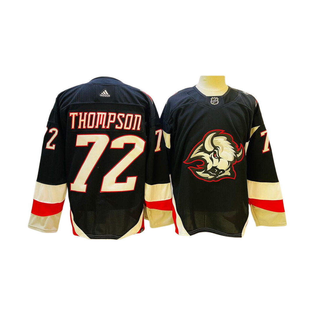Men's Buffalo Sabres Tage Thompson Black Alternate Authentic Jersey