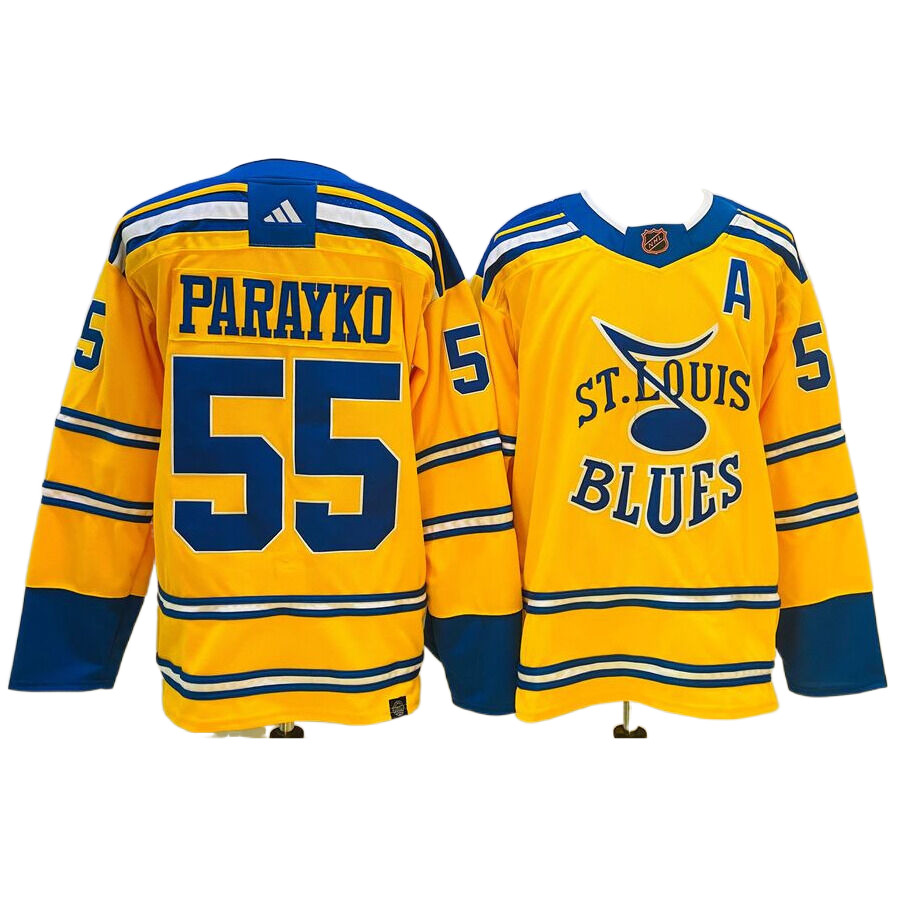 Men's St. Louis Blues Colton Parayko Yellow Special Edition 2.0 Breakaway Player Jersey
