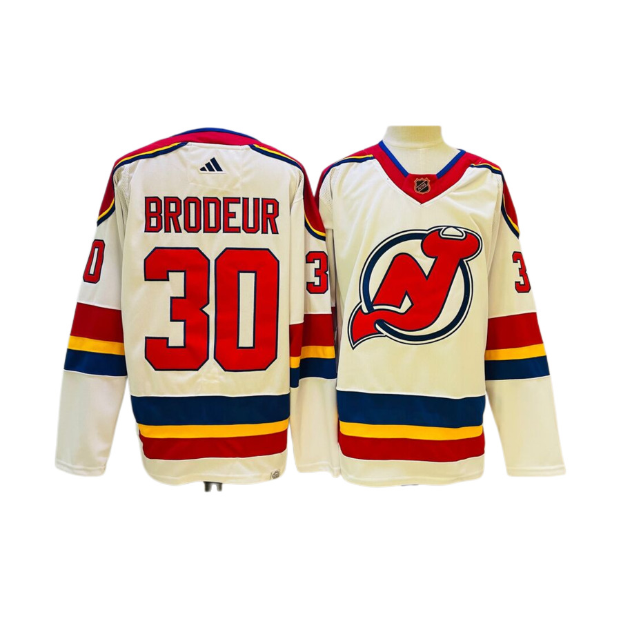 Men's New Jersey Devils Martin Brodeur White Special Edition 2.0 Breakaway Authentic Player Jerse
