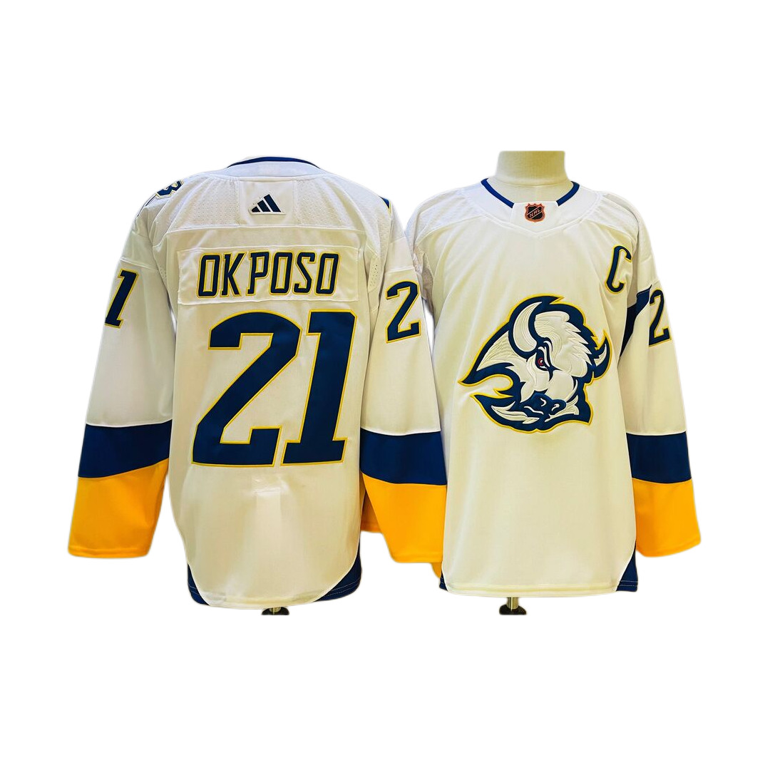 Men's Buffalo Sabres Kyle Okposo White Special Edition 2.0 Premier Jersey