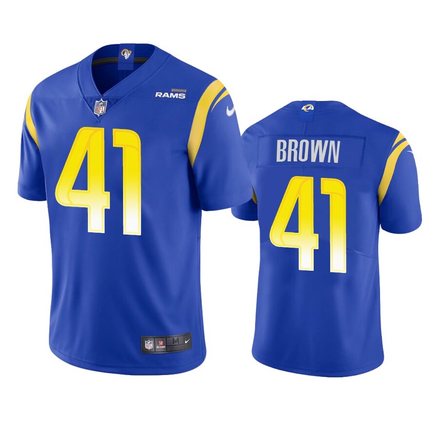 Men's Los Angeles Rams Malcolm Brown Royal Vapor Limited Jersey