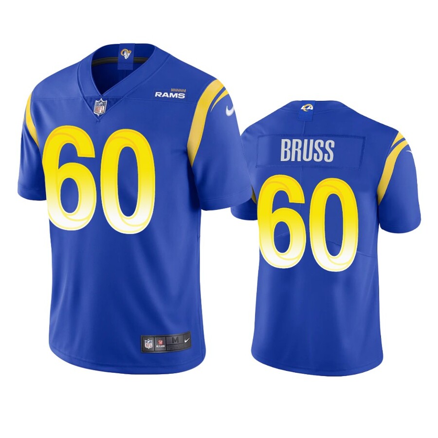 Men's Los Angeles Rams Logan Bruss Royal Vapor Limited Jersey