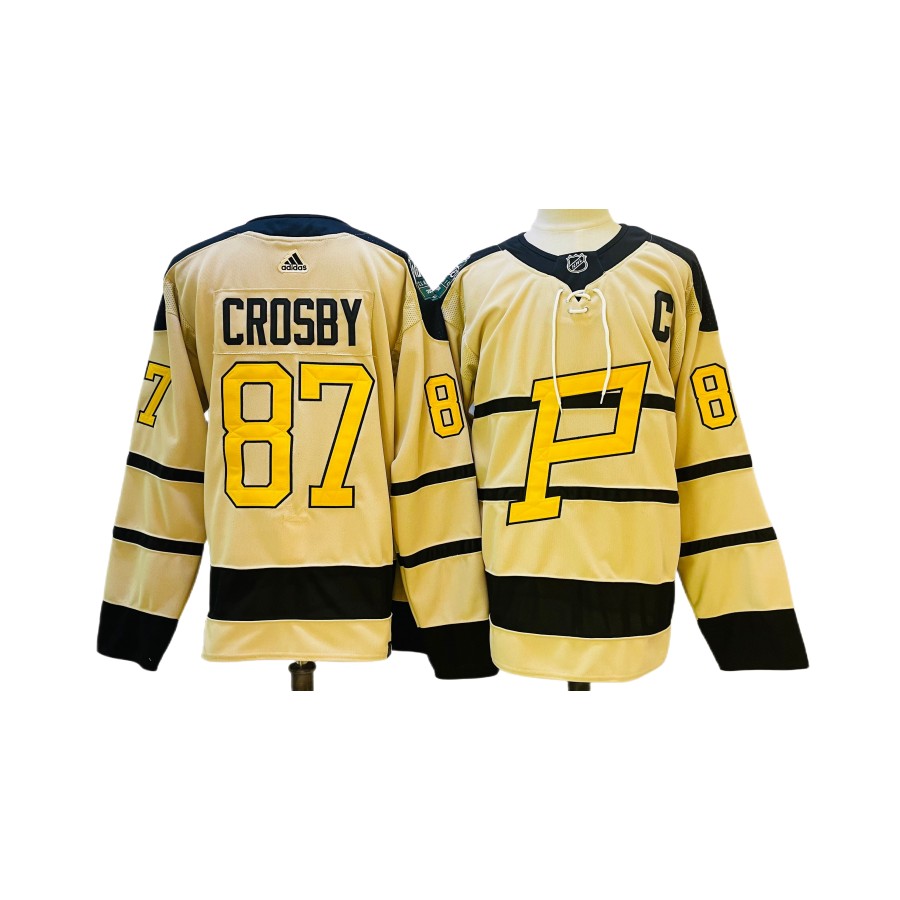 Men's Pittsburgh Penguins Sidney Crosby Cream 2023 Winter Classic Authentic Player Jersey
