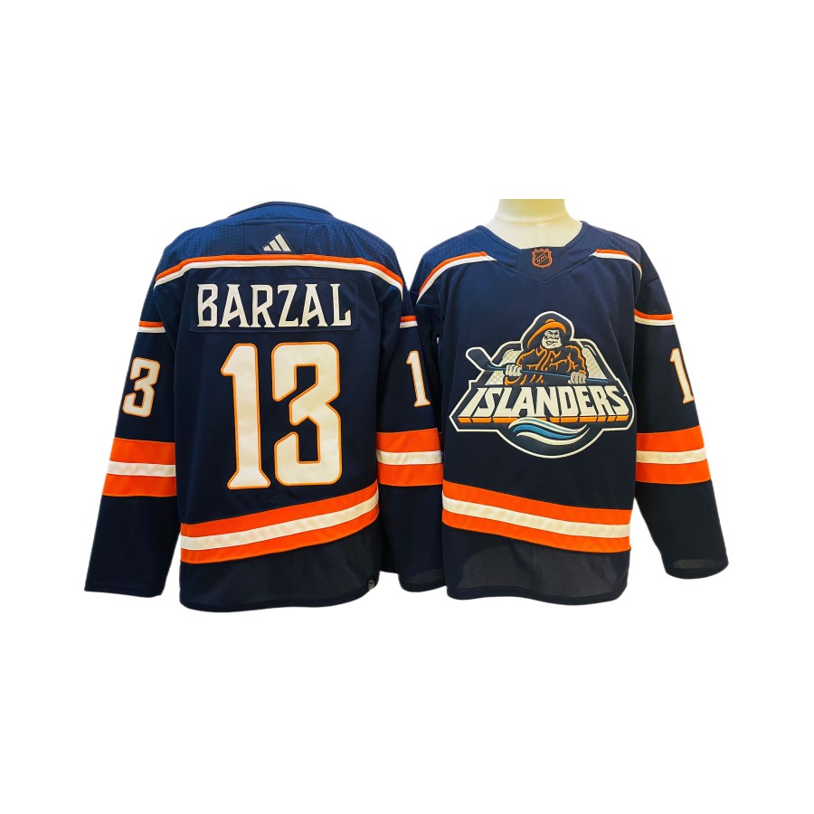 Men's New York Islanders Mathew Barzal Navy Player Jersey