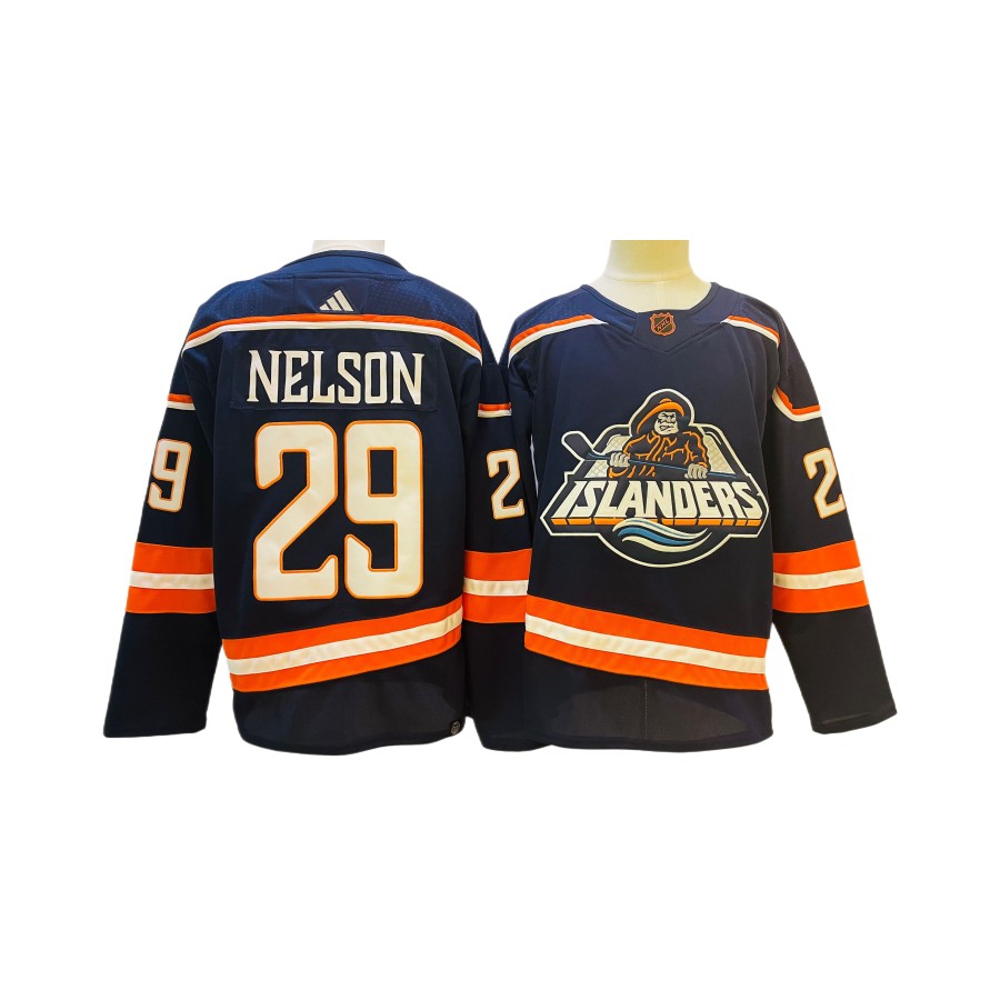 Men's New York Islanders Brock Nelson Navy Player Jersey