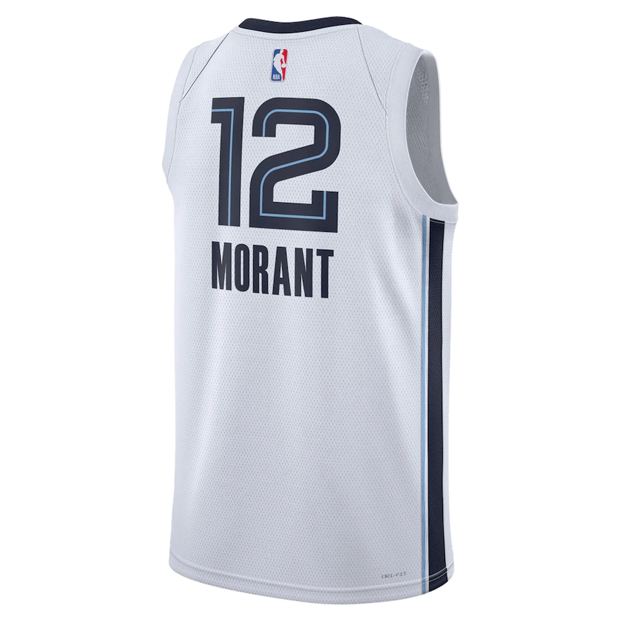 Men's Memphis Grizzlies Ja Morant White 2022-2023 Swingman Jersey - Association Edition