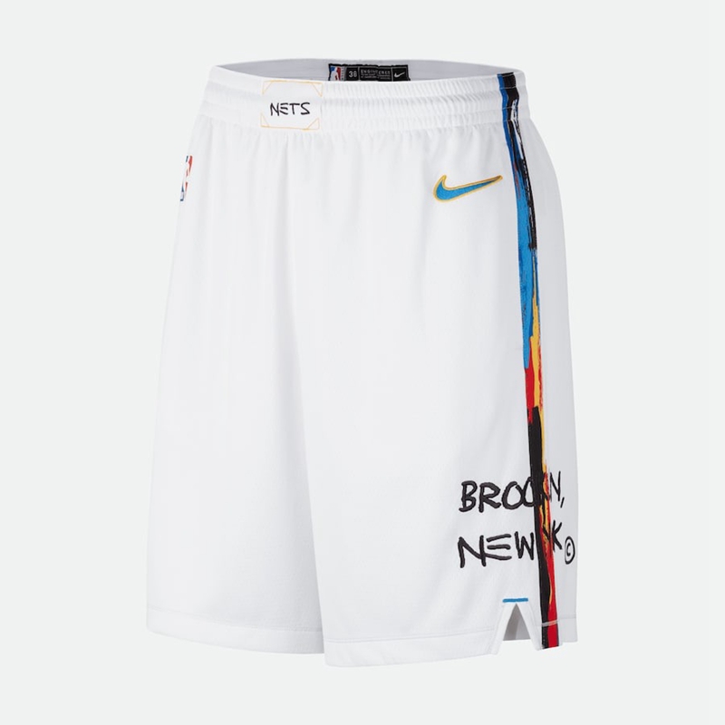 Men's Brooklyn Nets White 2022-2023 Player Shorts - City Edition