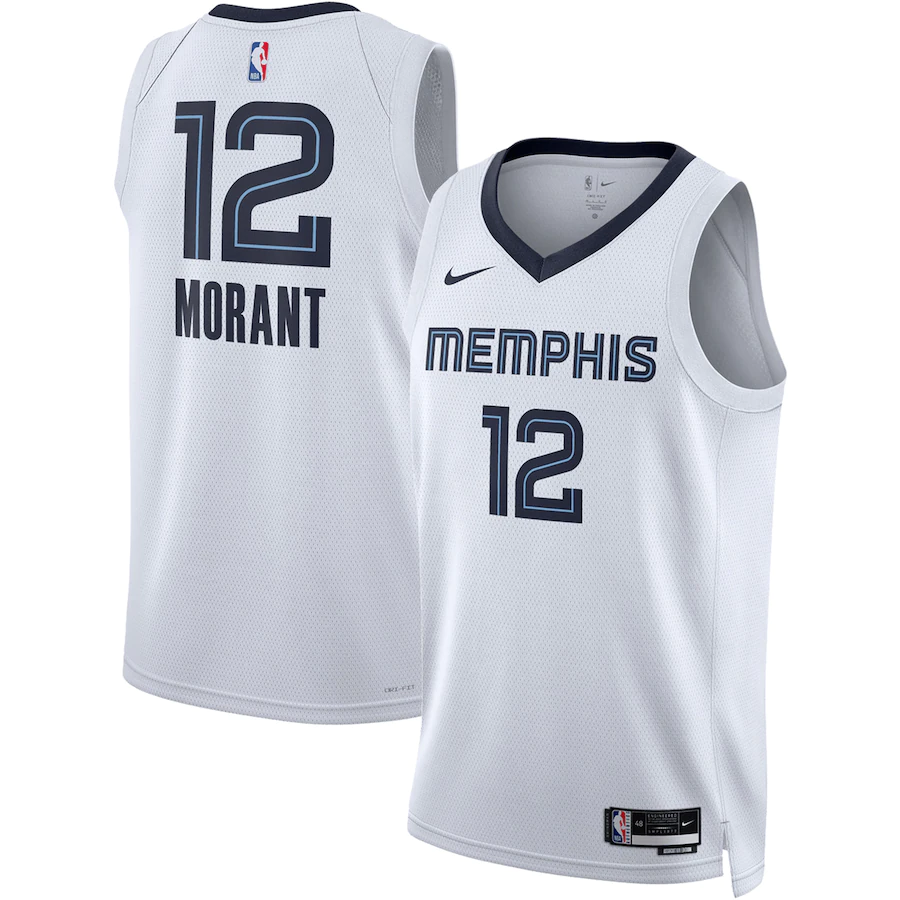 Men's Memphis Grizzlies Ja Morant White 2022-2023 Swingman Jersey - Association Edition