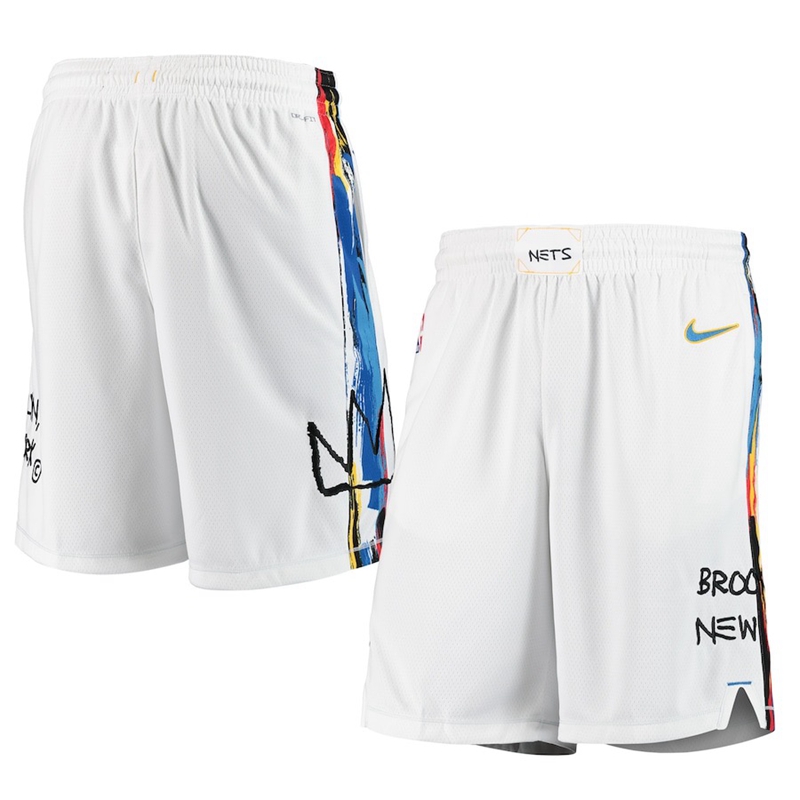 Men's Brooklyn Nets White 2022-2023 Player Shorts - City Edition
