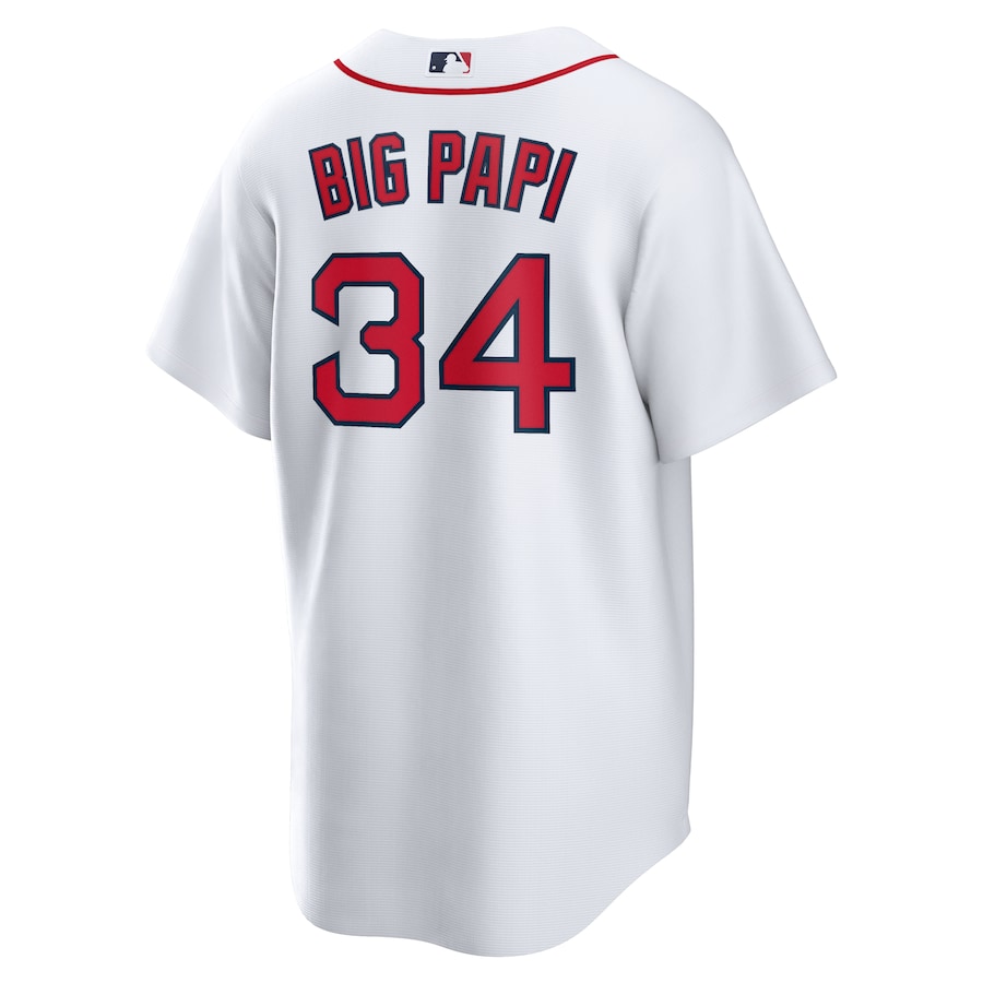 Men's Boston Red Sox David Ortiz White Big Papi Replica Jersey