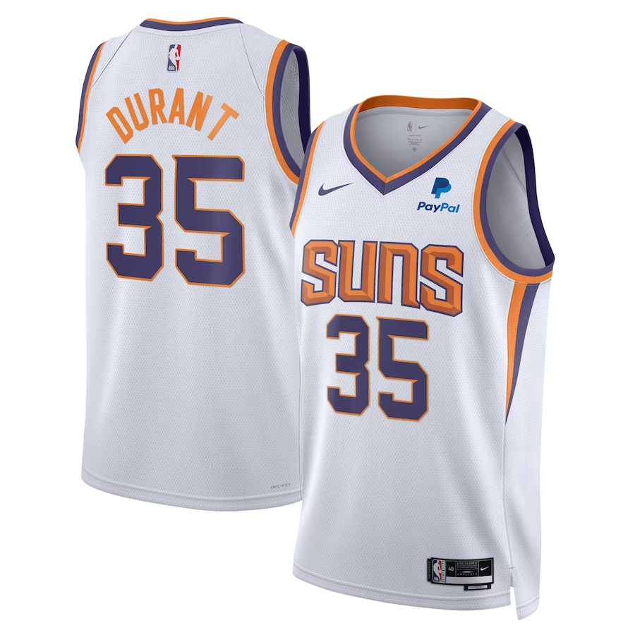 Men's Phoenix Suns Kevin Durant White 2022-23 Swingman Player Jersey
