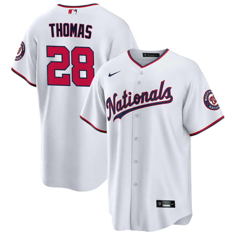 Men's Washington Nationals Lane Thomas White Player Jersey