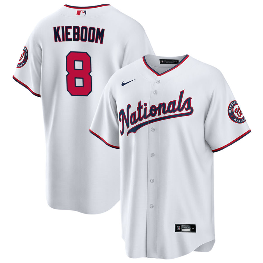 Men's Washington Nationals Carter Kieboom White Player Jersey