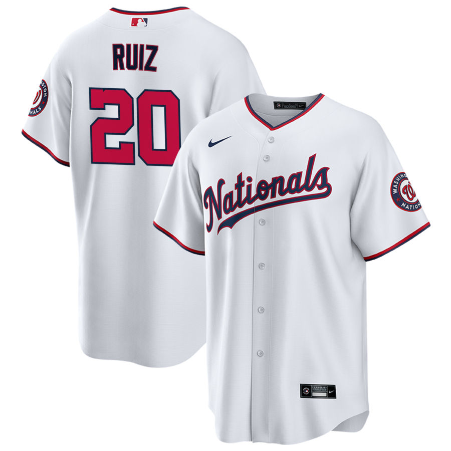 Men's Washington Nationals Keibert Ruiz White Player Jersey