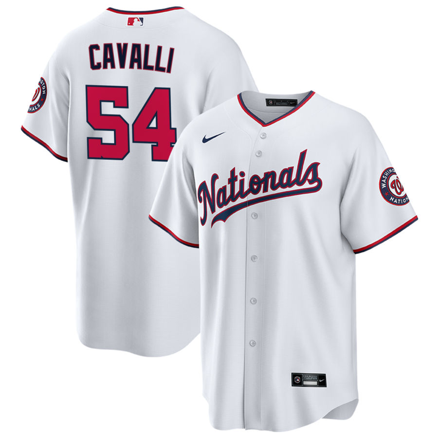 Men's Washington Nationals Cade Cavalli White Player Jersey