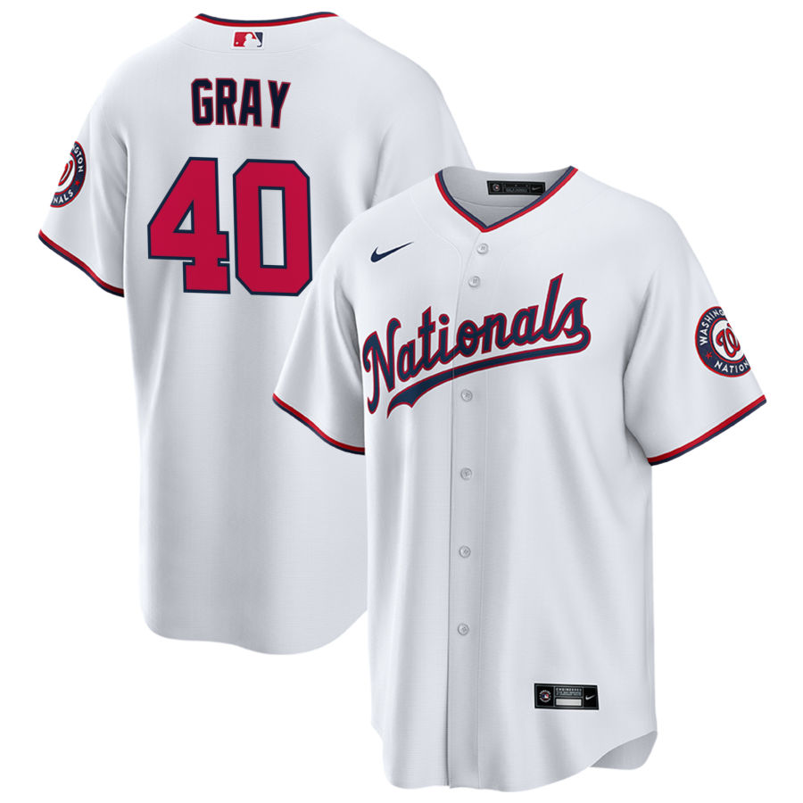 Men's Washington Nationals Josiah Gray White Player Jersey