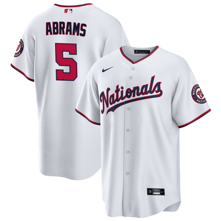Men's Washington Nationals CJ Abrams White Player Jersey