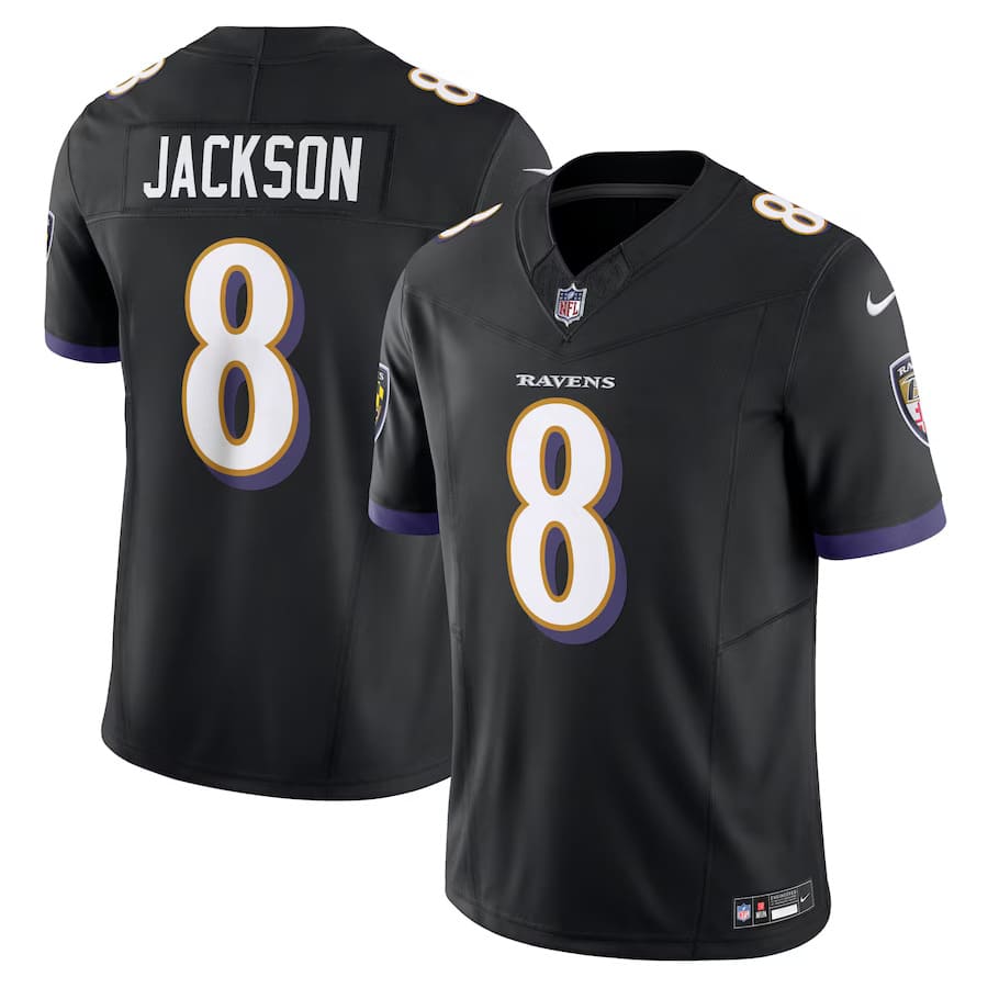 Mens Baltimore Ravens Lamar Jackson Black Vapor F.U.S.E. Limited Alternate Jersey
