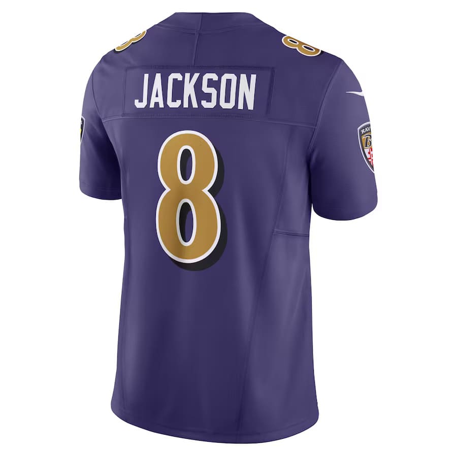 Mens Baltimore Ravens Lamar Jackson Purple Vapor F.U.S.E. Limited Alternate Jersey