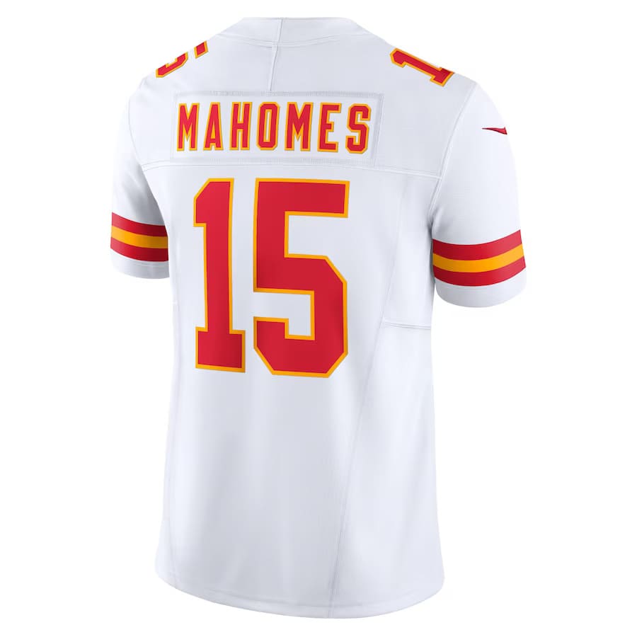 Mens Kansas City Chiefs Patrick Mahomes White Vapor F.U.S.E. Limited Jersey