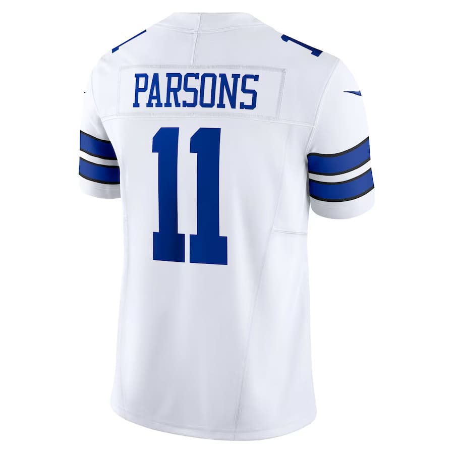 Mens Dallas Cowboys Micah Parsons White Vapor F.U.S.E. Limited Jersey