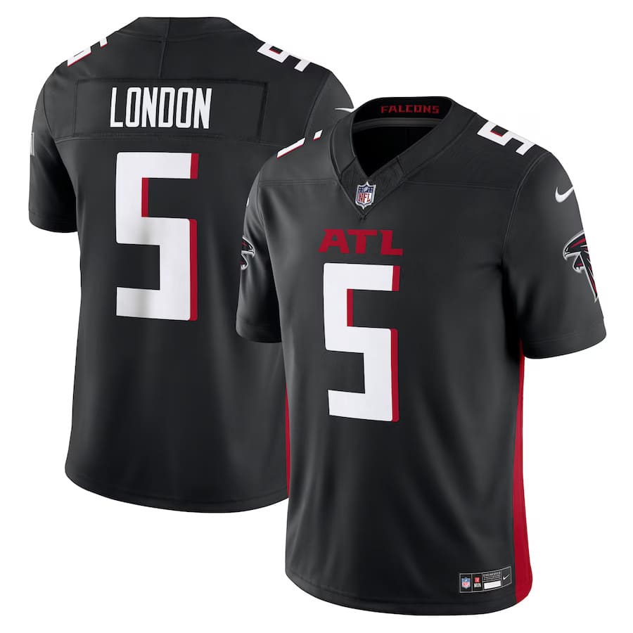 Mens Atlanta Falcons Drake London Black Vapor F.U.S.E. Limited Jersey